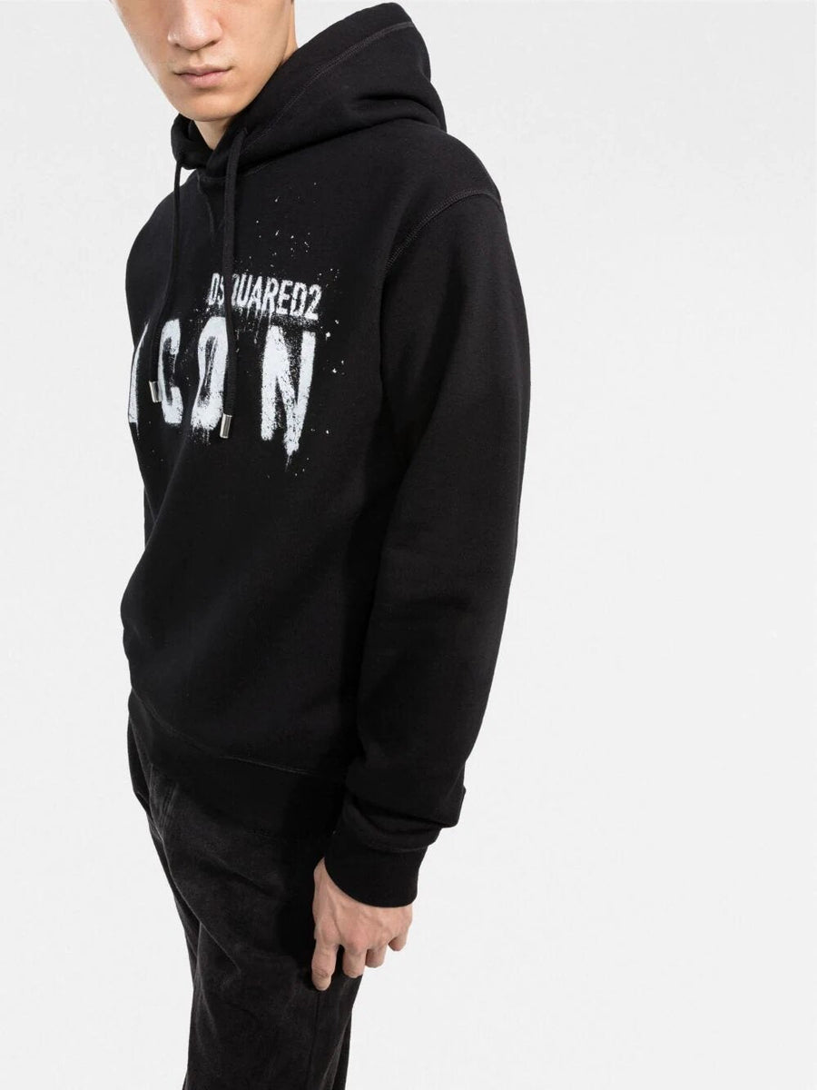 Black 2025 dsquared hoodie