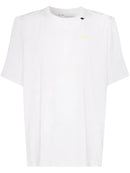 Off-White Yellow Arrow Logo Oversized White T-shirt