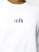 Dsquared2 Mini Icon-print Crew Neck Sweatshirt in White