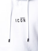 Dsquared2 Small Icon Print Hoodie in White