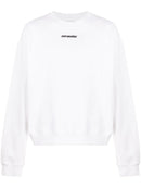 Off-White Pink Marker Arrow Logo White Sweatshirt