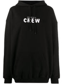 Balenciaga Crew Oversize Hoodie in Black