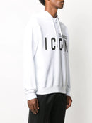 Dsquared2 Icon Print Hoodie in White