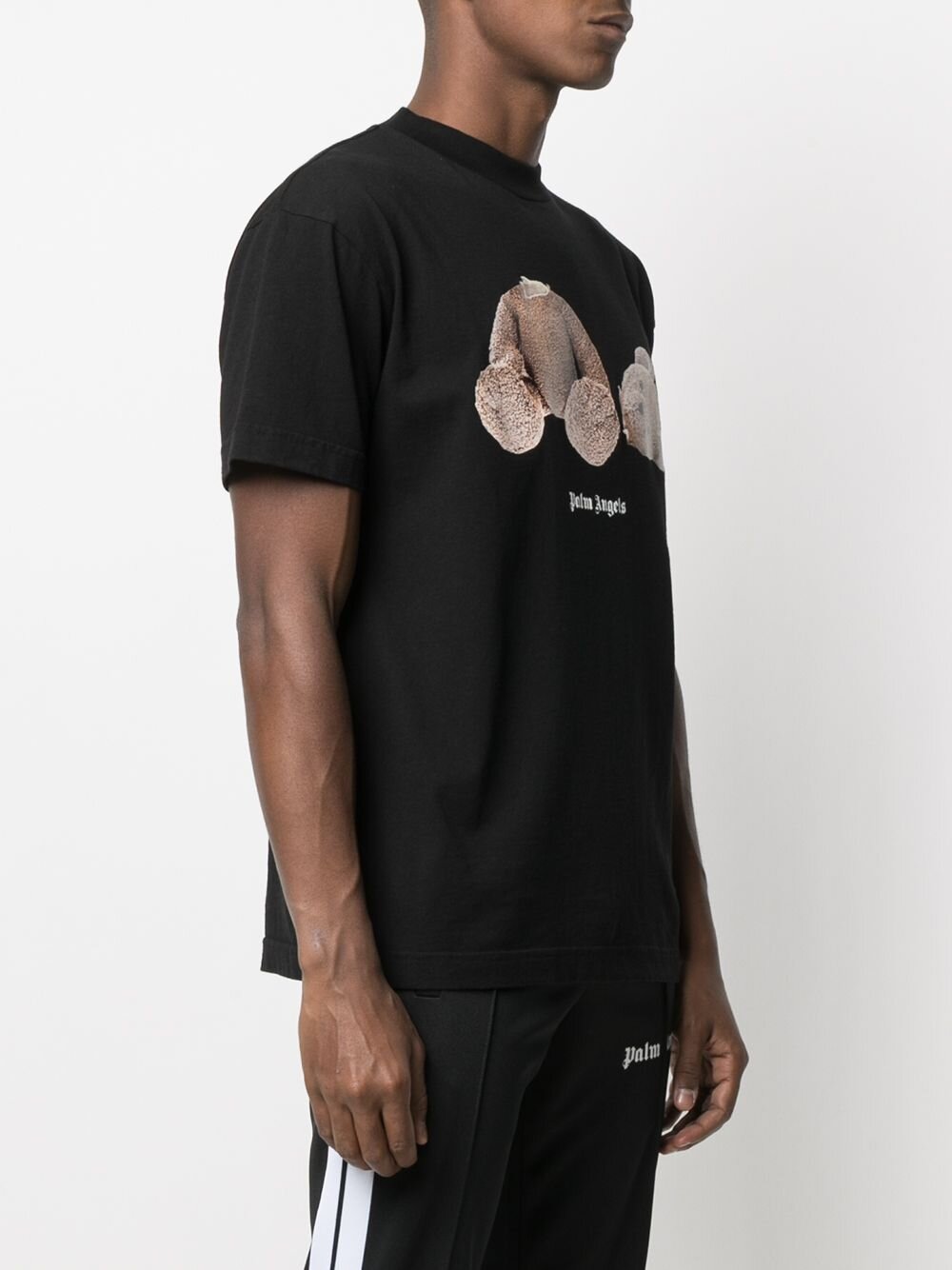 Palm Angels Kill The Bear Black Cotton Shirt