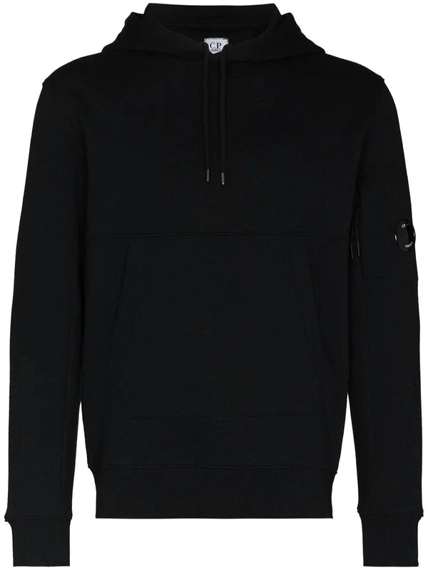 C.P. Company Logo Patch Hoodie & Joggers Tracksuit in Black