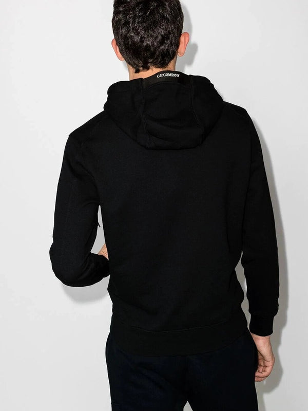 C.P. Company Logo Patch Hoodie & Joggers Tracksuit in Black