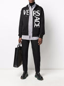 Versace Bold Logo Black Zip-Up Hoodie