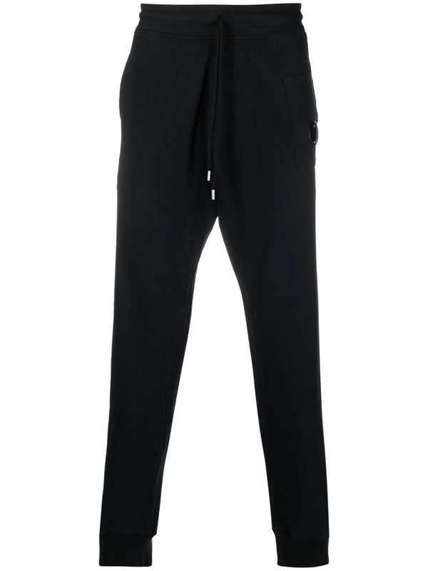 C.P. Company Logo Patch Hoodie & Joggers Tracksuit in Black