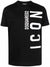 Dsquared2 Icon Vertical Logo T-shirt in Black