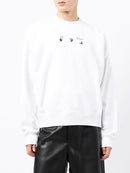 Off-White Spray Over Marker Arrows White Sweatshirt