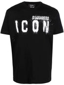 Dsquared2 Icon Spray Logo-print T-shirt in Black