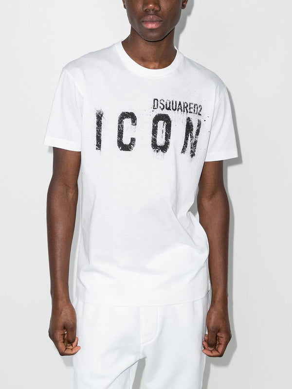 Dsquared2 Spray Icon print T-shirt in White