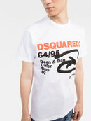 Dsquared2 64/95 Arrow Logo-print Short-sleeve T-shirt in White