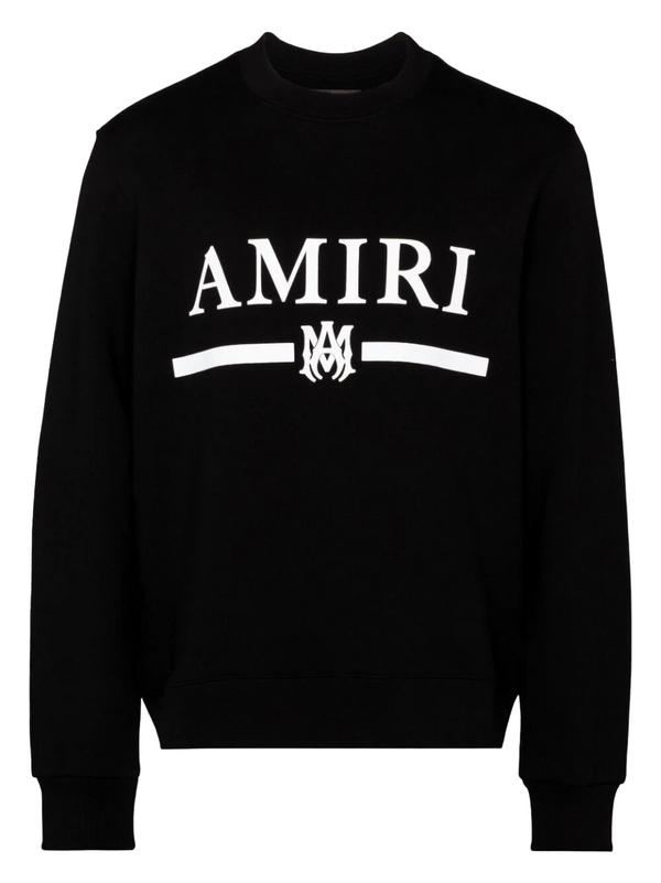Amiri Black M.A Bar Logo Cotton Sweatshirt