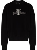 Palm Angels Logo Crew Black Sweater