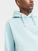 Stone Island Compass Badge Logo Hoodie Aqua Blue