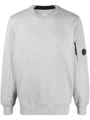 C.P. Company Logo Patch Sweatshirt & Short Set in Melange Grey