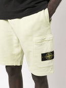 Stone Island Compass-patch Track Shorts in Lime Green