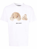 Palm Angels Teddy Bear logo-print T-shirt in White