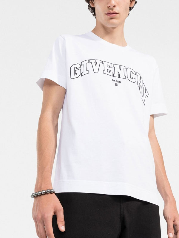 Givenchy Logo Embroidered T-shirt White