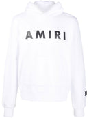 Amiri Logo-Detailed Cotton-Jersey Hoodie in White