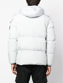 Stone Island Garment Dyed Crinkle Reps R-Ny Down Jacket in Pearl Grey