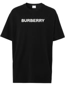 Burberry Harriston Brand-print Cotton-jersey T-shirt Black