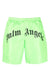 Palm Angels Curved Logo Swim Shorts in Green