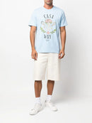 Casablanca Casa Way Printed T-shirt Pale Blue