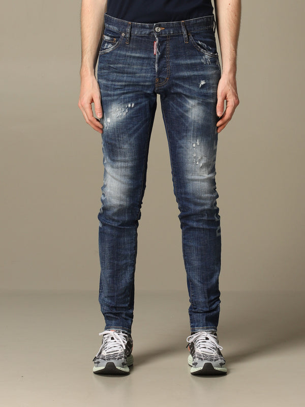 Dsquared2 Canadian Brothers Print Cool Guy Jean Jeans