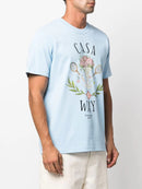 Casablanca Casa Way Printed T-shirt Pale Blue