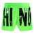 Moschino Large Black Logo Green Swim Shorts