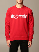 Dsquared2 Classic Raglan Fit Logo Red Sweatshirt