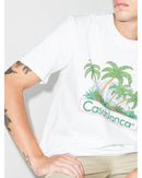 Casablanca X Browns 50 Island Graphic-print T-shirt White