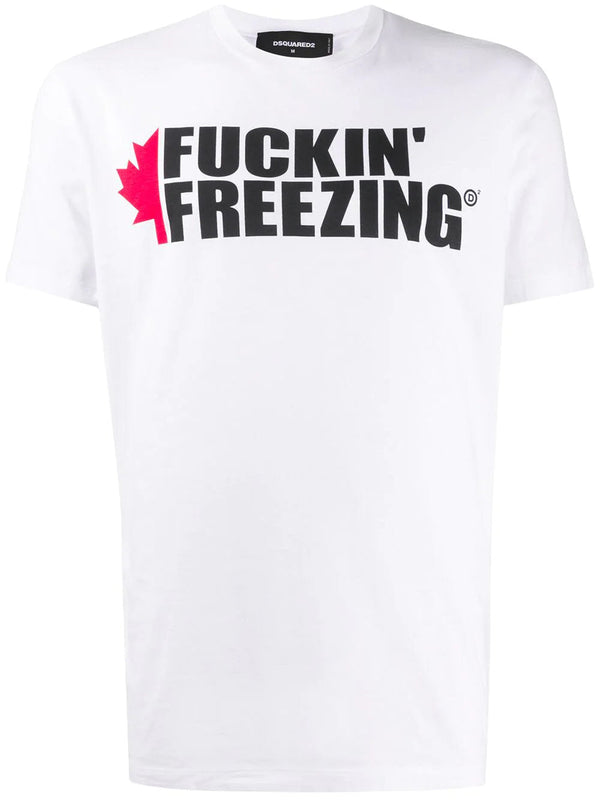 Dsquared2 Freezing print T-shirt in White