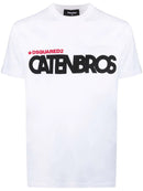 Dsquared2 Caten Brothers-print T-shirt in White