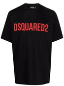 Dsquared2 Slouch Logo-print T-shirt in Black
