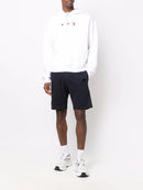 C.P. Company Light Fleece Shorts in Total Eclipse Navy