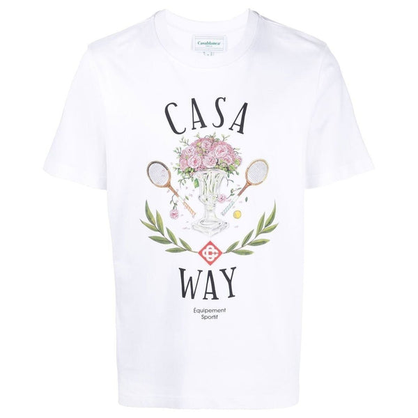 Casablanca 'Casa Way' Graphic Print T-shirt White