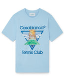 Casablanca Sun Tennis Club Icon T-shirt Blue