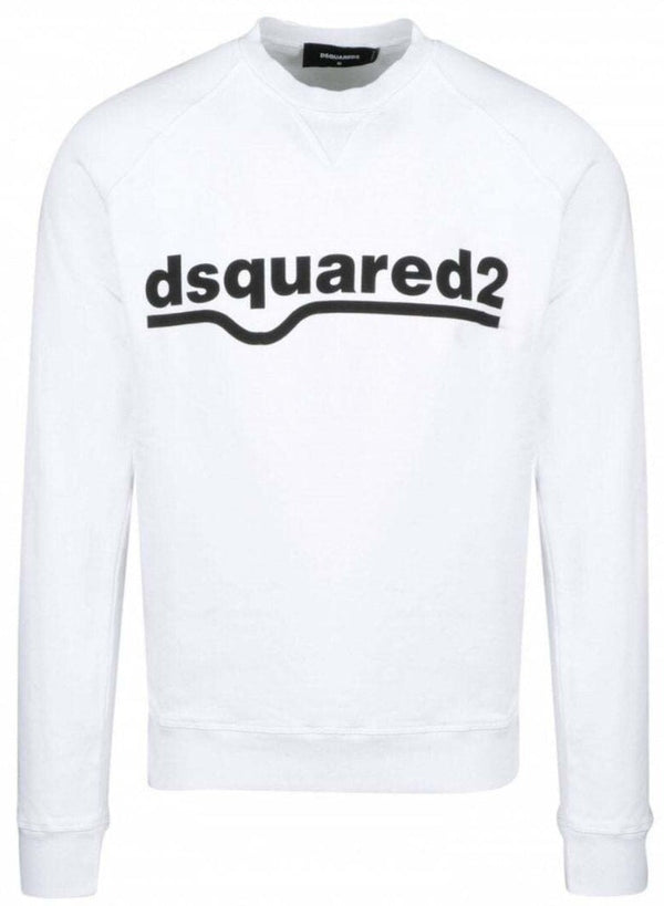 Dsquared2 Classic Raglan Fit Logo White Sweatshirt