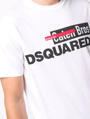 Dsquared2 Caten Bros Logo T-shirt in White