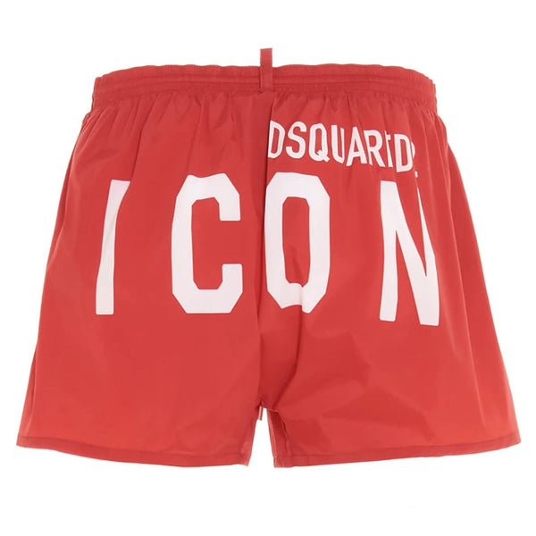 Dsquared2 Icon Logo Red Swim Shorts