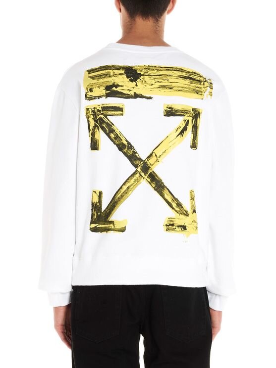 Off white hot sale sweatshirt yellow