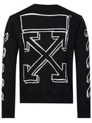Off-White Diagonal Marker Arrows Black Sweatshirt