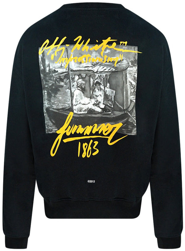 Off white impressionism jumper Clearance