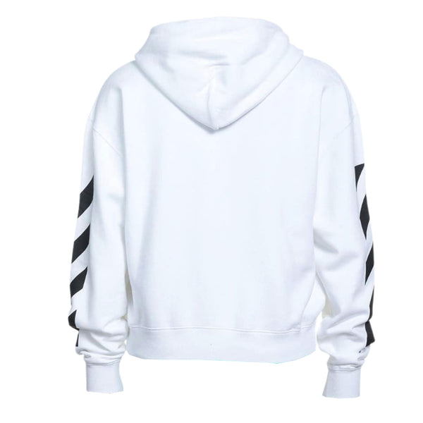 Off-White Diag Helvetica Over White Hoodie