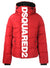 Dsquared2 Large Vertical Logo Red Down Jacket