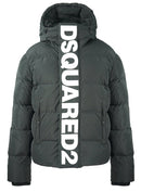 Dsquared2 Large Vertical Logo Black Down Jacket