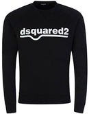 Dsquared2 Classic Raglan Fit Logo Black Sweatshirt